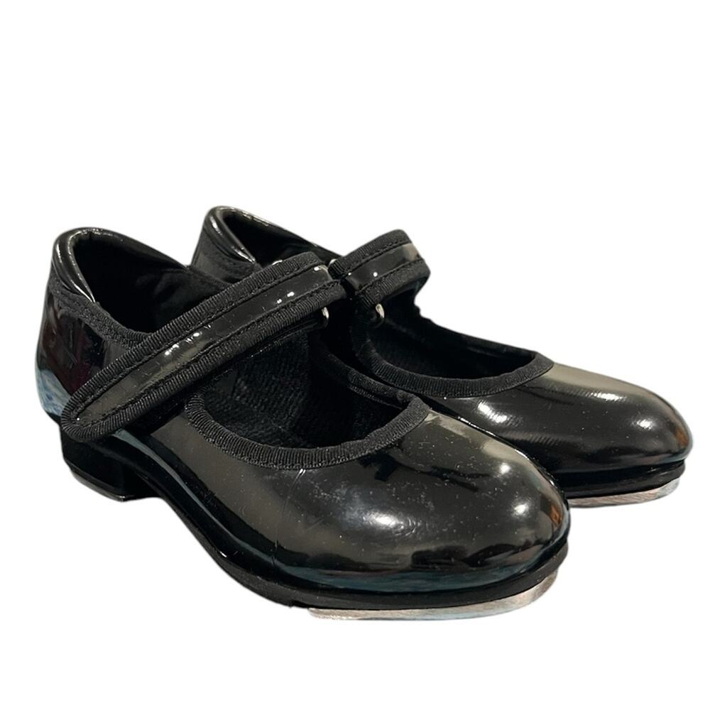 Black Patent Tap Shoes Girls Size 9 M New in box